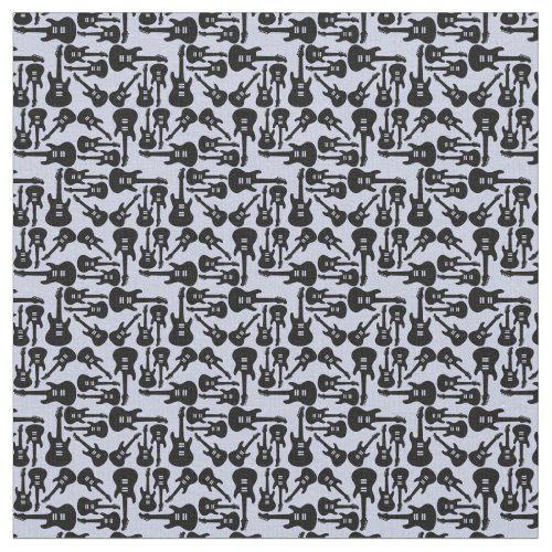 Electric Guitar Pattern CUSTOM COLOR Music Fabric