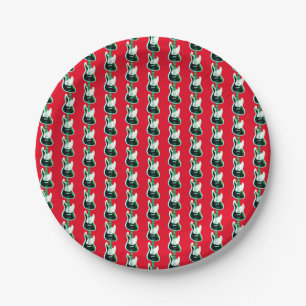 Electric Guitar Pattern  Paper Plates