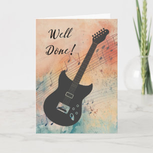 Electric Guitar Performance Congratulations Card