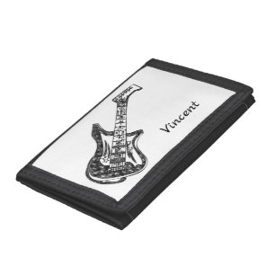 Electric Guitar Personal Tri-fold Wallet