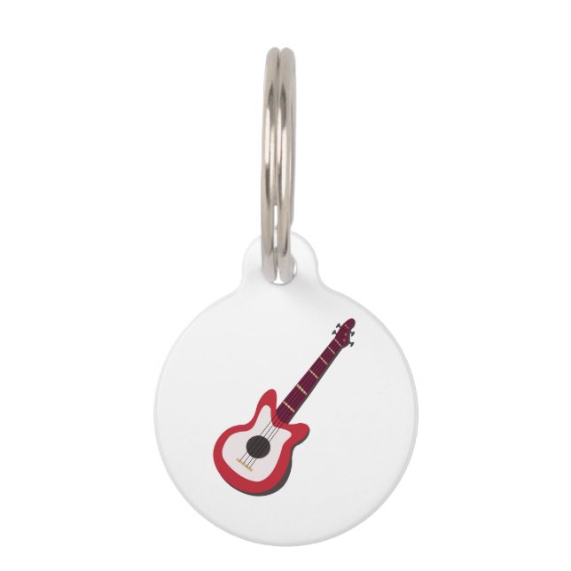 Electric Guitar Pet ID Tag (Front)