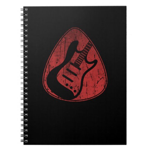 Electric Guitar Pick Rock Music Plectrum Notebook