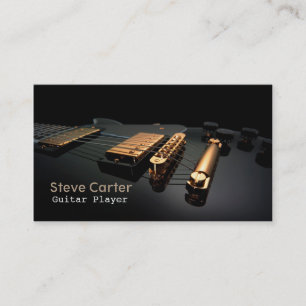 Electric Guitar Player Guitarist Artist Teacher Business Card