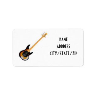 ***ELECTRIC GUITAR  PLAYER'S*** ADDRESS LABELS
