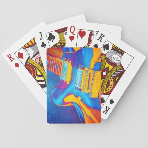 Electric Guitar Playing Cards