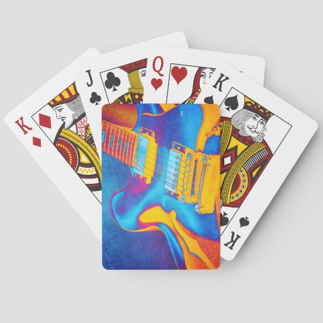 Electric Guitar Poker Cards (Back)
