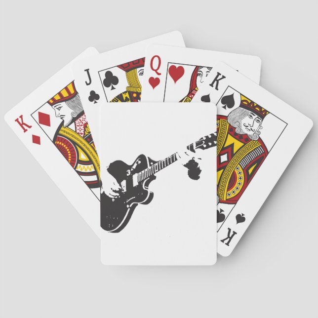 Electric Guitar Poker Cards (Back)