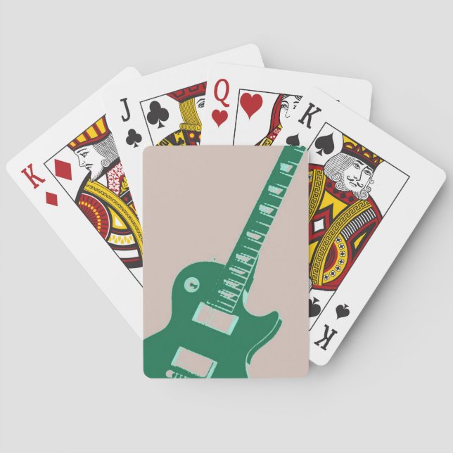 Electric Guitar Poker Cards (Back)