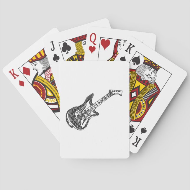 Electric Guitar Poker Cards (Back)