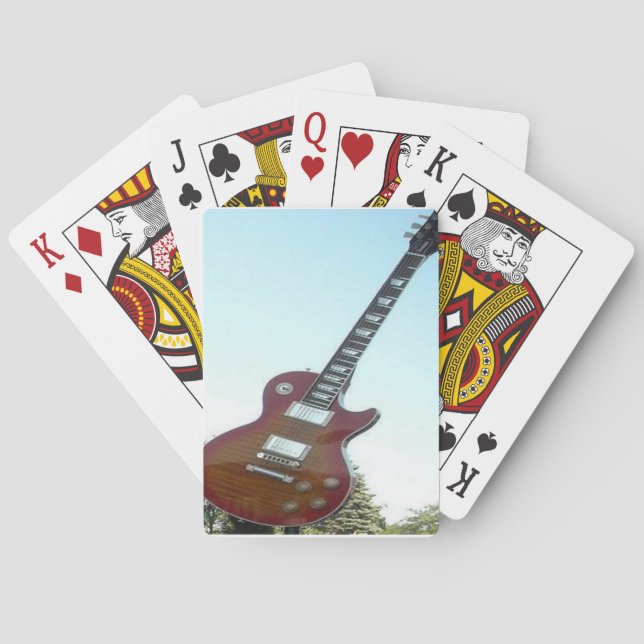 Electric Guitar Poker Cards (Back)
