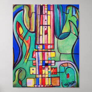 Electric Guitar Poster by ValAries