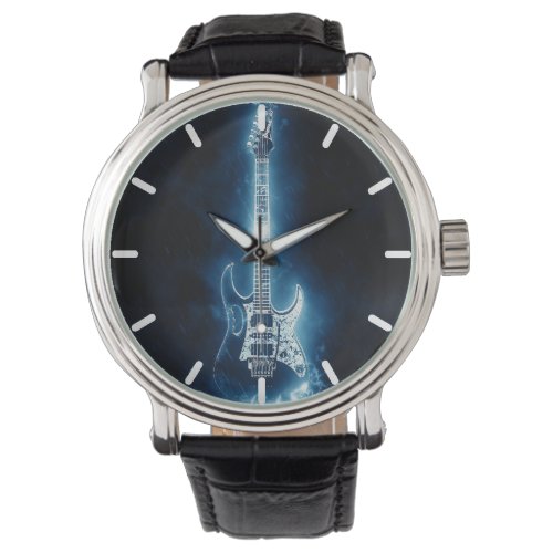 Electric Guitar Rock and Roll Personalized Watch