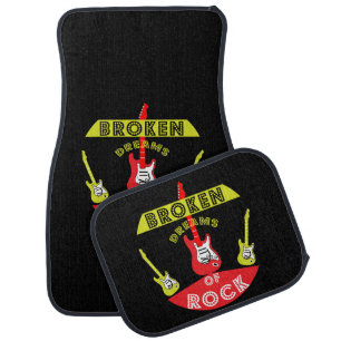 Electric Guitar Rock Dreams   Rock   Music Bath To Car Floor Mat