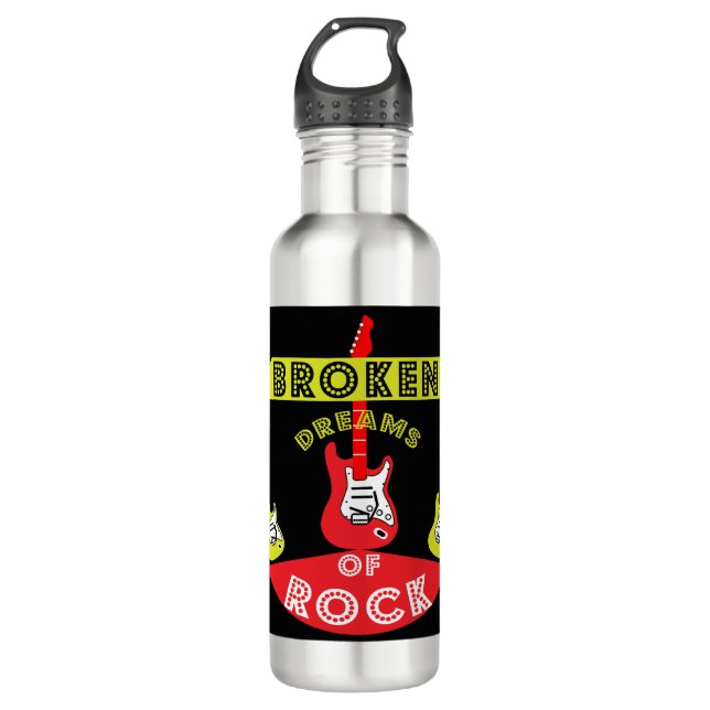 Electric Guitar Rock Dreams | Rock | Music Stainless Steel Water Bottle (Front)