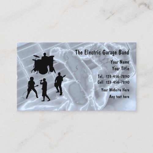 Electric Guitar Rock Music Business Cards