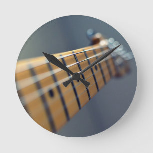 Electric Guitar Round Clock