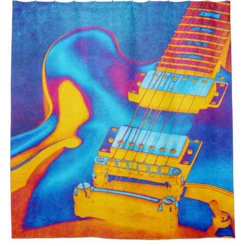 Electric Guitar Shower Curtain