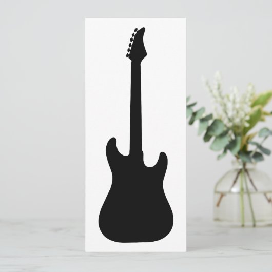 electric guitar silhouette (Standing Front)