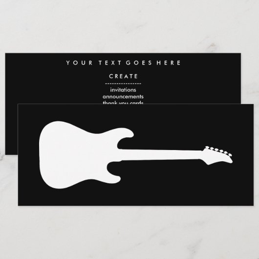 electric guitar silhouette (Front/Back)