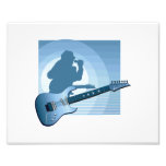 electric guitar singer blue.png photo print