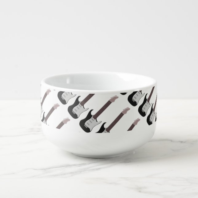 Electric Guitar Soup Mug (Front)