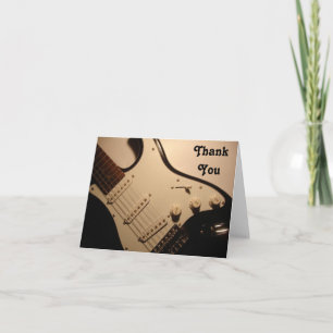 Electric Guitar, Thank You Note Card