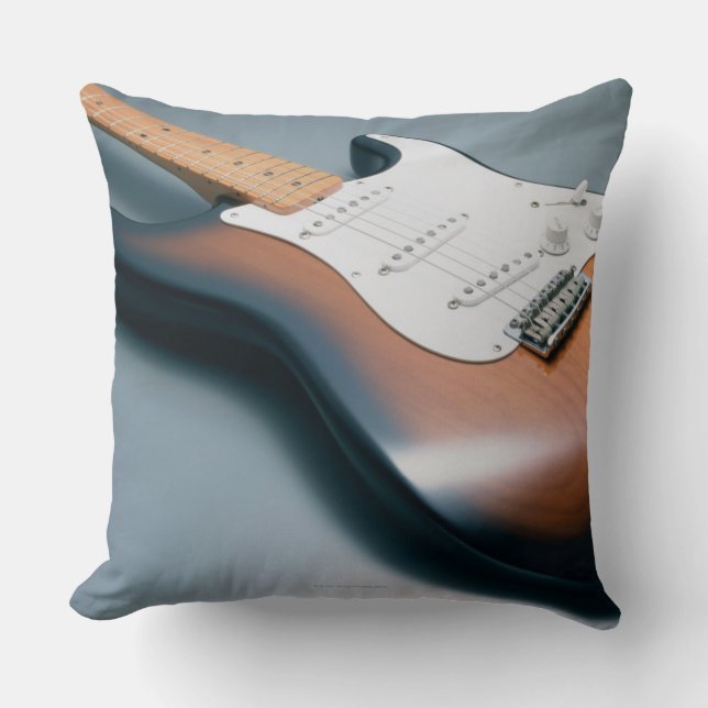 Electric Guitar Throw Pillow (Front)