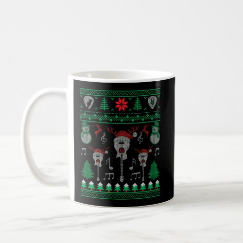 Electric Guitar Ugly Christmas Sweaters Coffee Mug