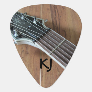 Electric Guitar With Initials Guitar Pick