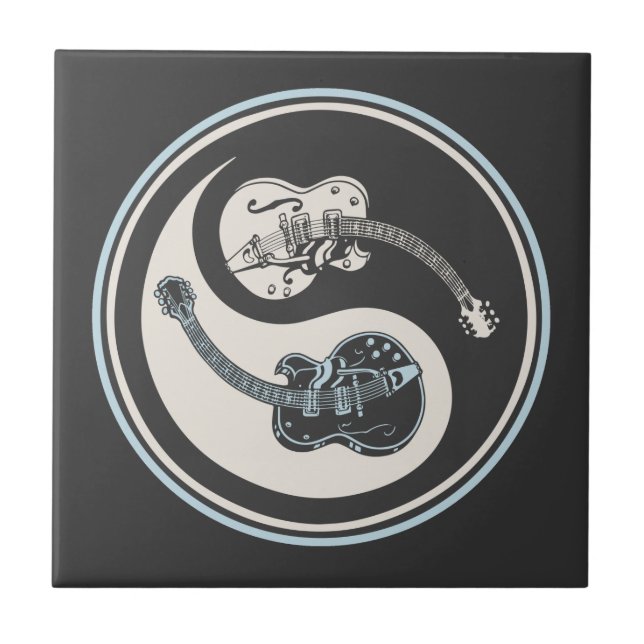 Electric Guitar Yang Tile (Front)