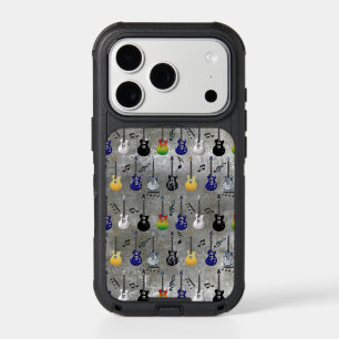 Electric Guitars And Music Notes iPhone 17 Pro Case