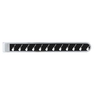 Electric Guitars - Black And White Tie Bar