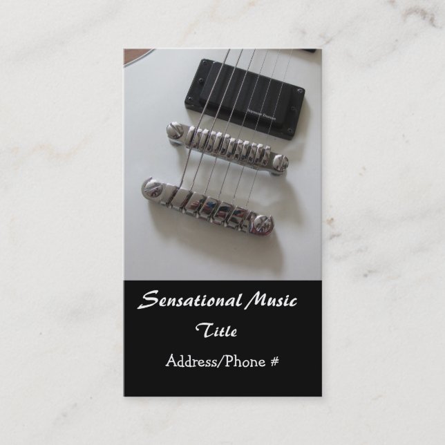 Electric Guitars Business Card (Front)