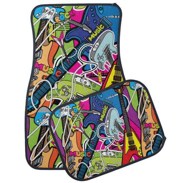 Electric Guitars  Car Floor Mat (Set)