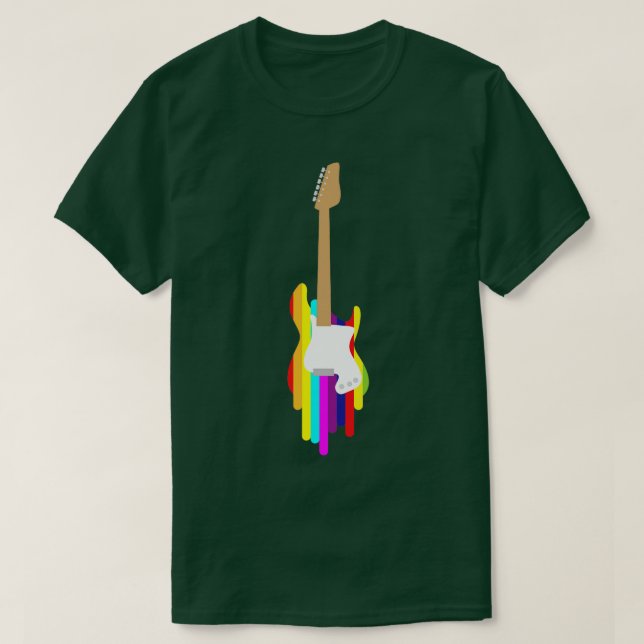 Electric Guitars Guitarist Music Instrument String T-Shirt (Design Front)