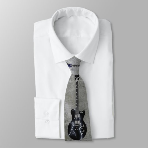 Electric Guitars Neck Tie Zazzle