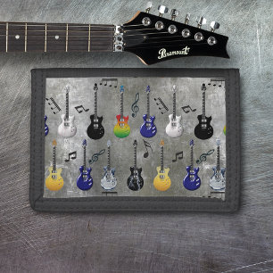 Electric Guitars Tri-fold Wallet
