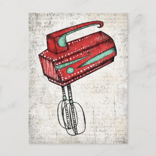 Electric Hand Mixer Postcard