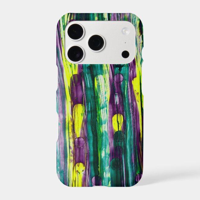     Electric Harmony -handmade artwork  iPhone Case (Back)