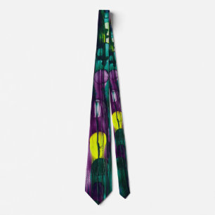 Electric Harmony -handmade artwork Neck Tie