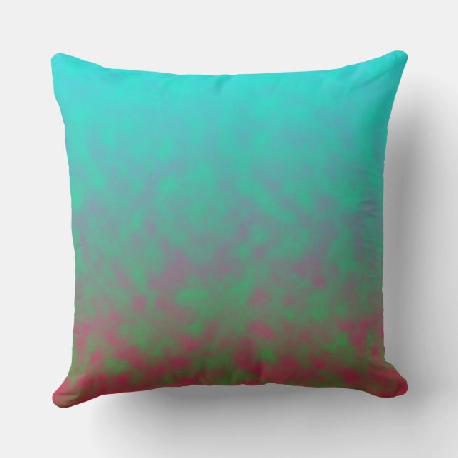 Electric Haze Throw Pillow (Back)