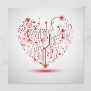 Electric Heart Invitation