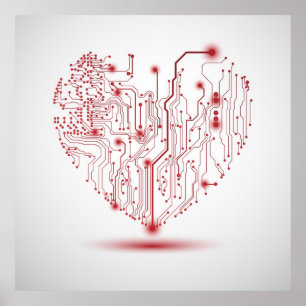 Electric Heart Poster