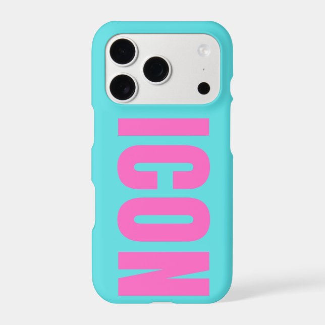  Electric Icon Colorblock iPhone Case (Back)