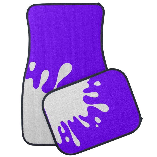 Electric Indigo Blue Car Floor Mat (Set)