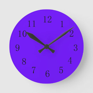 Electric Indigo Blue Kitchen Wall Clock