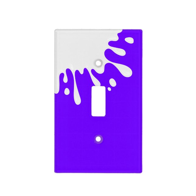 Electric Indigo Blue Light Switch Cover (Front)