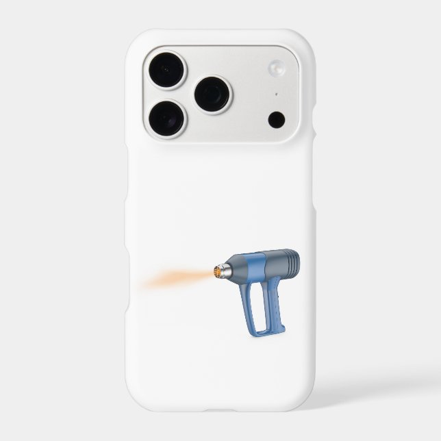Electric industrial heat gun iPhone case (Back)