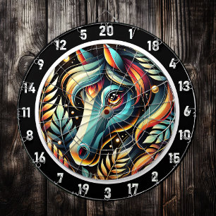 Electric Jungle Horse Room Accent Dart Board