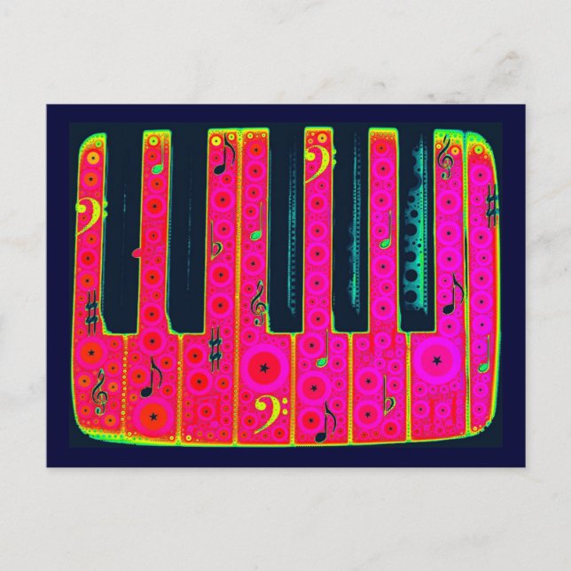 Electric Keys Postcard (Front)